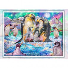 STEVE SUNDRAM GREETING CARD Penguin Harmony